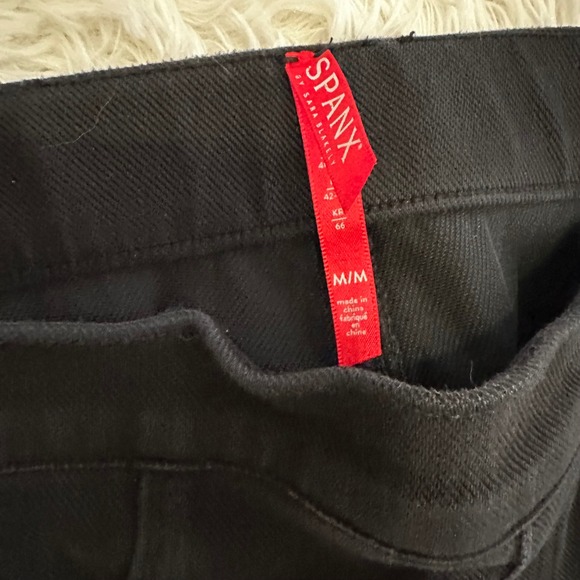 Spanx Ankle Jean-ish Leggings Black High Waist Slim Fit Pull On Pants Womens M - Picture 4 of 6
